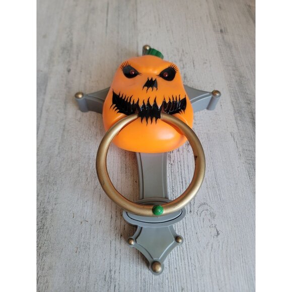 Vintage spooky boo door AS IS knocker Pumpkin Halloween decor - Picture 1 of 7
